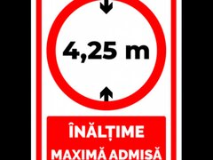 Inaltime maxima admisa 4,25 m